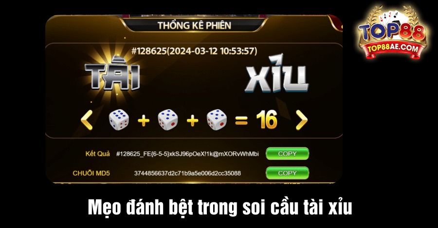 Mẹo đánh bệt trong soi cầu tài xỉu